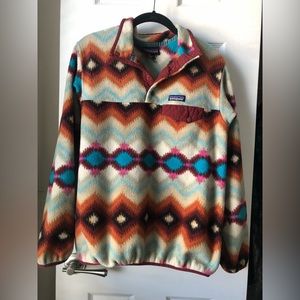 PATAGONIA Synchilla Snap-T Fleece Pullover Timber Twist Cinder - Size Medium